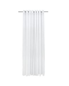 Veil curtain with rings, 100% polyester, white, 300x260 cm