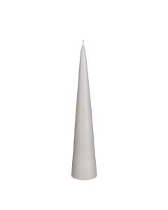 Long candle, paraffin, gray, Dia.5xH25 cm