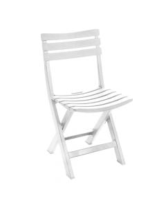 Folding Chair "KOMODO", Size: 44x41x78 cm, Color: White, Material: Polypropylene
