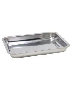 Oven pan, stainless, silver, 26.5x35.5xH4.5 cm