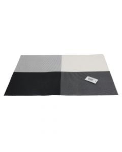Placemat, Pvc, gray/white/black, 30x40 cm