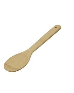 Cooking spoon, bamboo, brown, 30 cm