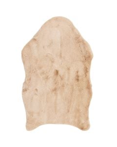 Soft Touch rug, 100% polyester, light brown, 60x90 cm