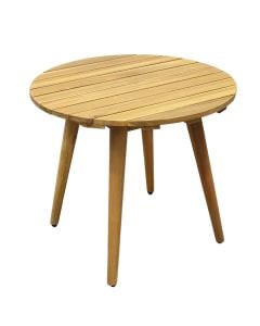 Tavolinë anësore Caraibe, dru akacia, kafe natyrale, 47x55xH40 cm