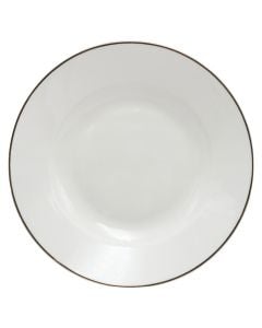Deep plate, ceramic, white, Dia.20 cm