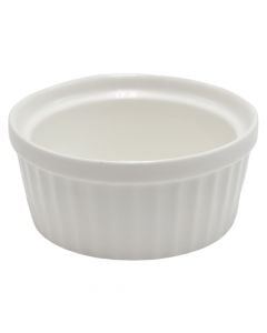 Tas antipasta/salca, qeramikë, e bardhë, 8.8x4 cm