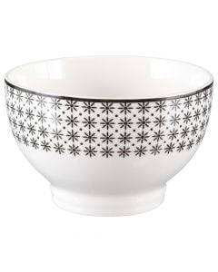 Bohemia soup bowl, ceramic, white/grey, 50 cl