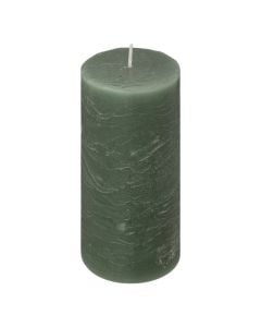 Qiri cilindrik Olia, parafinë, jeshile, Dia.6.8xH14 cm