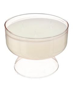 Scented candle with glass holder, Vanilla aroma, dark brown, D13xH10 cm