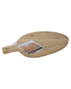 Serving tray, bamboo, brown, Dia.34x21 cm