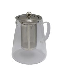 Çajnik me filtër, qelq, transparente, H14 cm / 950 ml