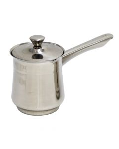 Coffee 4 pot with lid, stainless, silver, 360ml/Dia.7.5x10 cm