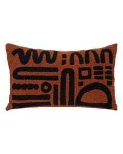 Jastëk dekori Embr Olm, poliestër, kafe, 30x50 cm
