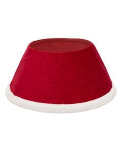 Tree base cover, polyester, red, Dia.25xH32 cm