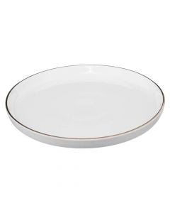 Sublima dessert plate, porcelain, white, Dia.20 cm