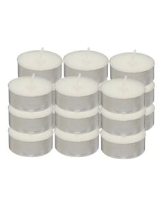 Qiri T Light Hugo (PK 18), parafinë, e bardhë, Dia.3.7x1.5 cm