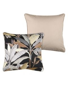 Skoura décor pillow, cotton, natural coffee, 45x45 cm