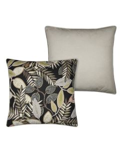 Holded décor, cotton, brown, 50x50 cm