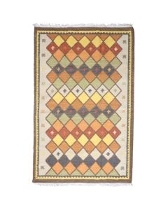 Tapet Kilim Sivas, klasik, 80%lesh / 20% pambuk, bezhë me ngjyra të ndryshme, 160x230 cm