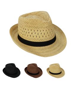 Children's beach hats, straw, 3 different colors, 28 cm