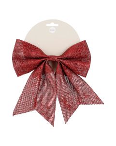 Decorative ribbon, PVC, red, 23 cm