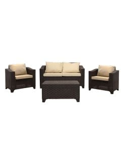 Set of 2 single armchairs + 1 double arm