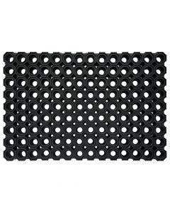 Best door mat, 100% rubber, black, 40x60 cm, 23 mm, 10.65 kg/mt2