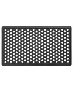 Drop door mat, 100% rubber, black, 40x60 cm, 11 mm