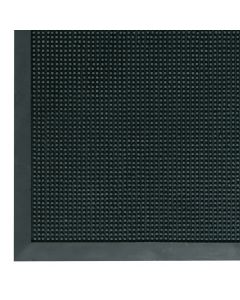 Roller door mat, 100% rubber, black, 46x70 cm, 11 mm