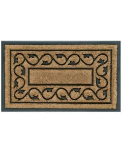 Sprint door mat, coconut fiber/rubber, brown/black, 45x75 cm, 20 mm