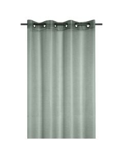 Bako full curtain with rings, 98% cotton and 2% jute, white, 140x260 cm