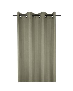 Bea full curtain with rings, polyester, dark green, 140x260 cm