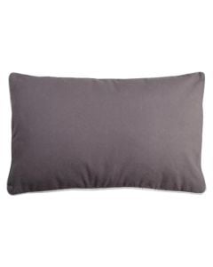 Decorative pillow Duo, cotton, dark grey, 30x50 cm