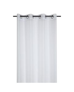 Linwood net curtain with rings, polyester, white, 140x260 cm