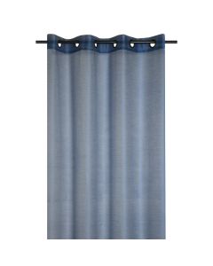 Linwood net curtain with rings, polyester, blue, 140x260 cm