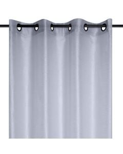 Perde e hollë me unaza Linwood, poliestër, perlë, 140x260 cm