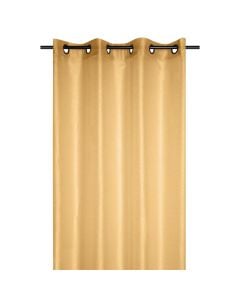 Linwood net curtain with rings, polyester, curry, 140x260 cm