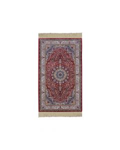 Persian rug, Size: 75x120 cm Color: Red-Blue, Material: Acrylic