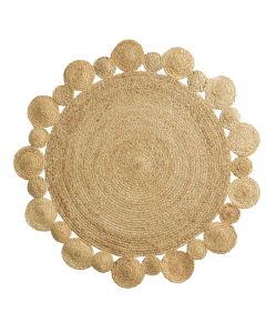 Circular Rug, jute, beige, Dia. 120 cm