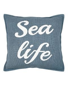 Jastëk dekorativ Arcachon, pambuk, blu, 40x40 cm