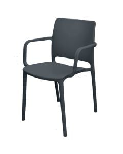 Karrige me krahe Miami, 44x46xH85 cm, plastike, ngjyre atrancit