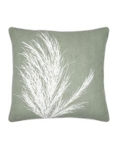 Coralia decorative pillow, 100% cotton, green, 40x40 cm