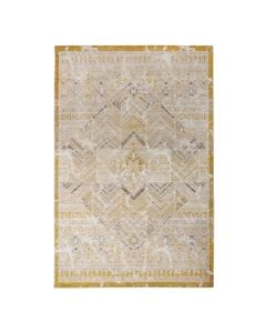 Carpet Spring, modern, polyester+heatset, dark yellow/ivory, 160x230 cm
