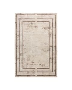 Carpet Safir, modern, polyester+heatset, cream/light beige, 160x230 cm