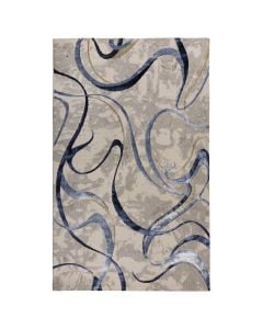 Tapet Eva, modern, poliestër, gri/blu, 200x300 cm