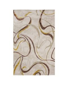 Tapet Eva, modern, poliestër, gri/floriri, 200x300 cm