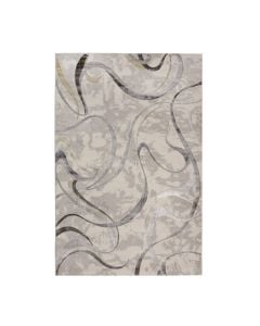 Tapet Eva, modern, poliestër, gri/antrazit, 133x190 cm