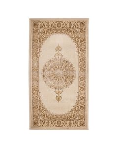 Rug Lowa, modern, polyester, cream/mustard, 80x150 cm