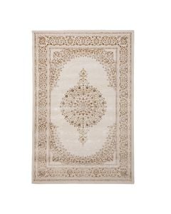 Tapet Lowa, modern, poliestër, krem/mustardë, 160x230 cm