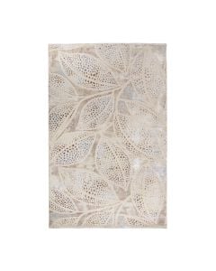 Tapet Lowa, modern, poliestër, krem, 133x190 cm